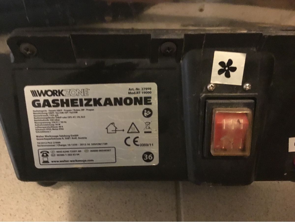 Radiatori: Workzone Gasheizkanone – Usato da Immensee venduto da atlantic_journier 1