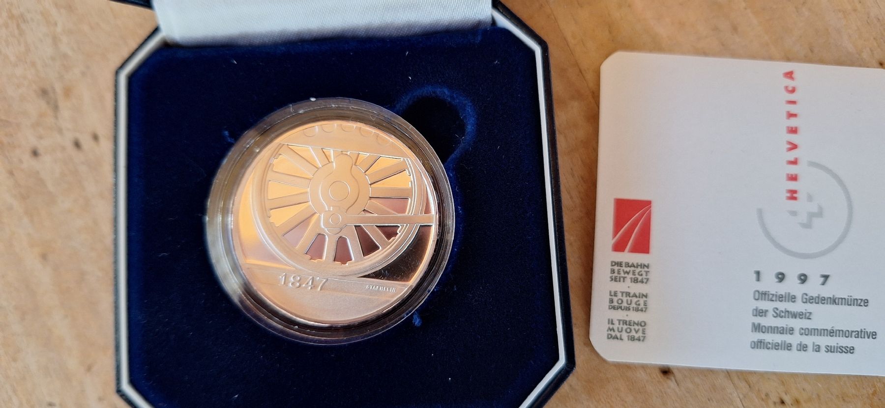 Pièce commémorative suisse 1997 150 ans