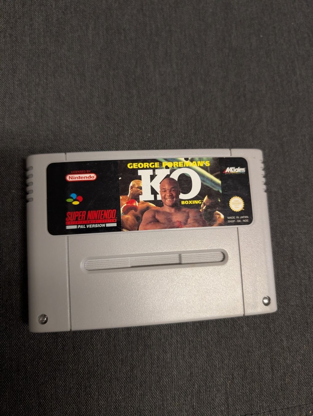Giochi: George foreman's KO super Nintendo – Usato da Giubiasco venduto da Ticinerd
