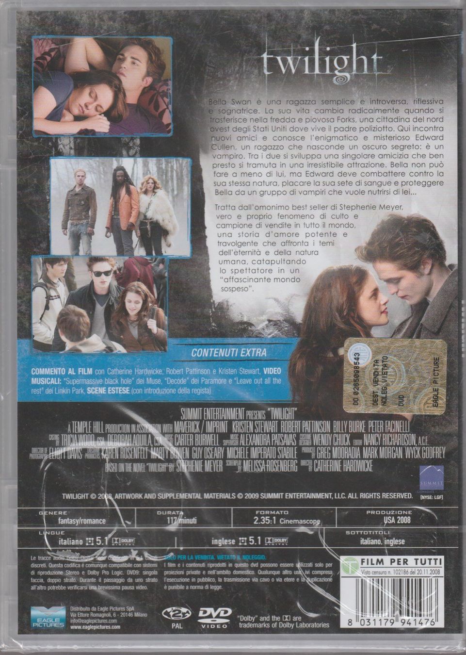 Alle DVDs: DVD TWILIGHT Italiano new – Neu und originalverpackt aus Vezia von Aquarius_Age 1