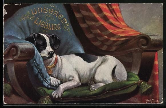 Cartoline postali: Arthur Thiele: Jack-Russel-Terrier schl – Usato da Berlin venduto da bartko-reher