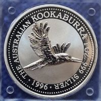 1996 The Australian Kookaburra 1 oz 999 Silver