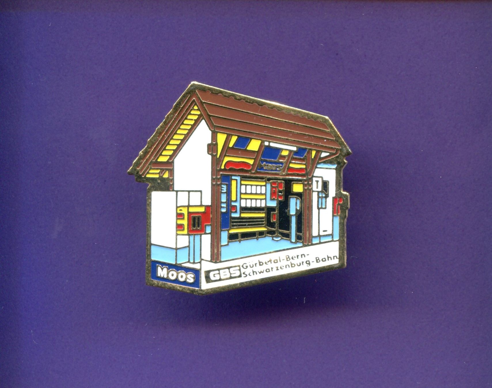 Placchette & Badge: GBS  Bahnhof  Moos – Usato da Winterthur venduto da Sammleroase