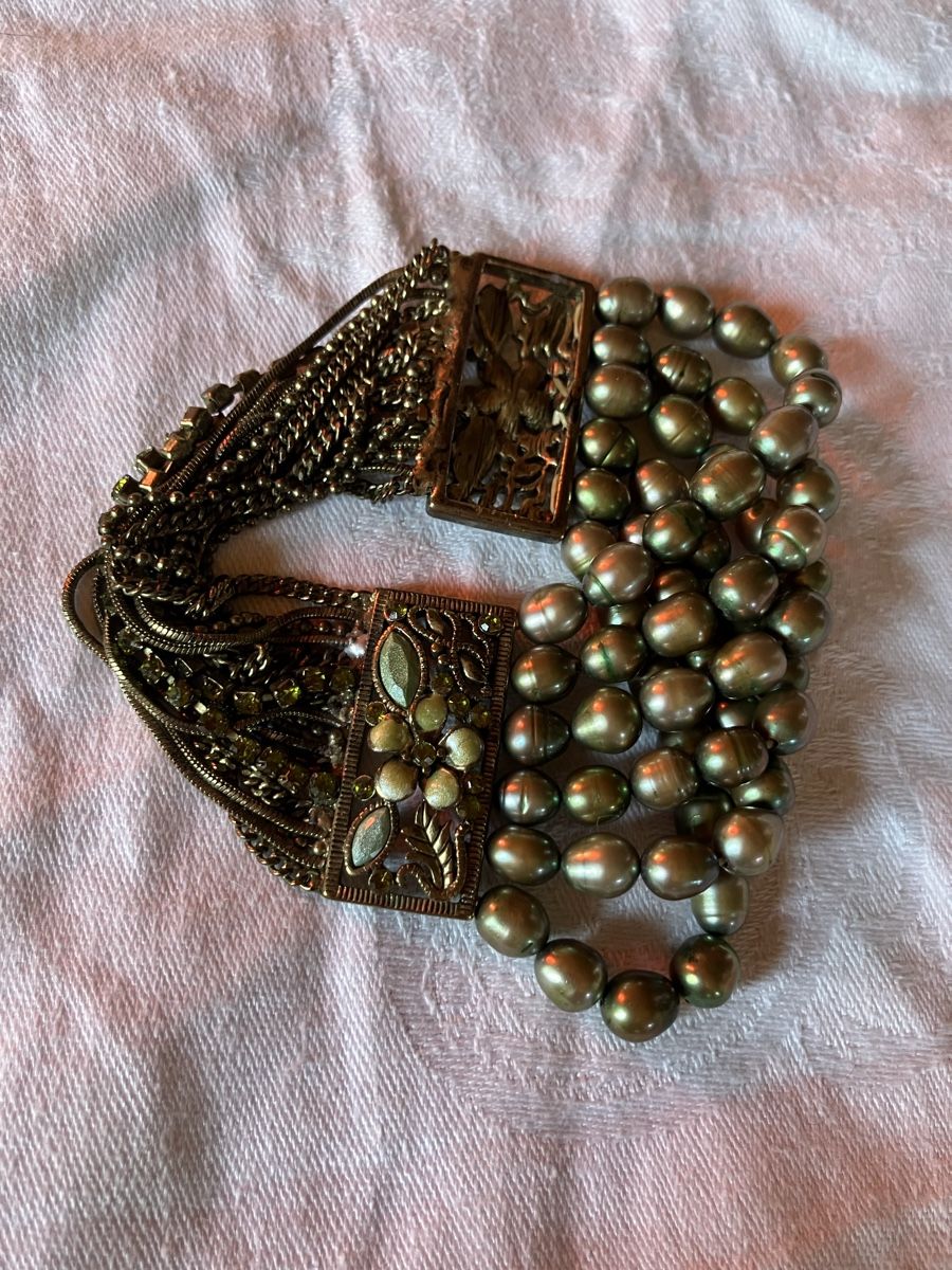 Bracelets: Armband mit 6 Strängen echten Süsswasserperlen – D'occasion à Bassersdorf par groovygremlin 3