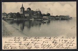 Arbon, Ortspanorama mit Kirche vom Wasse