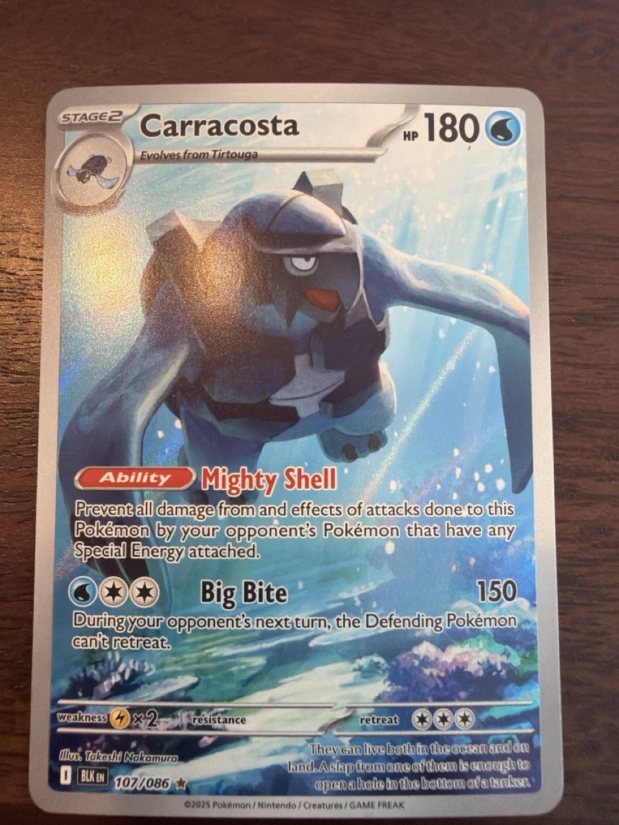 Pokémon Carte collezionabili: Carracosta (BLK 107) – Nuovo (secondo la descrizione) da Emmenbrücke venduto da Pack_Ripper