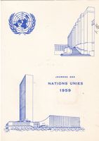 Folder Journée des Nations unies 1959