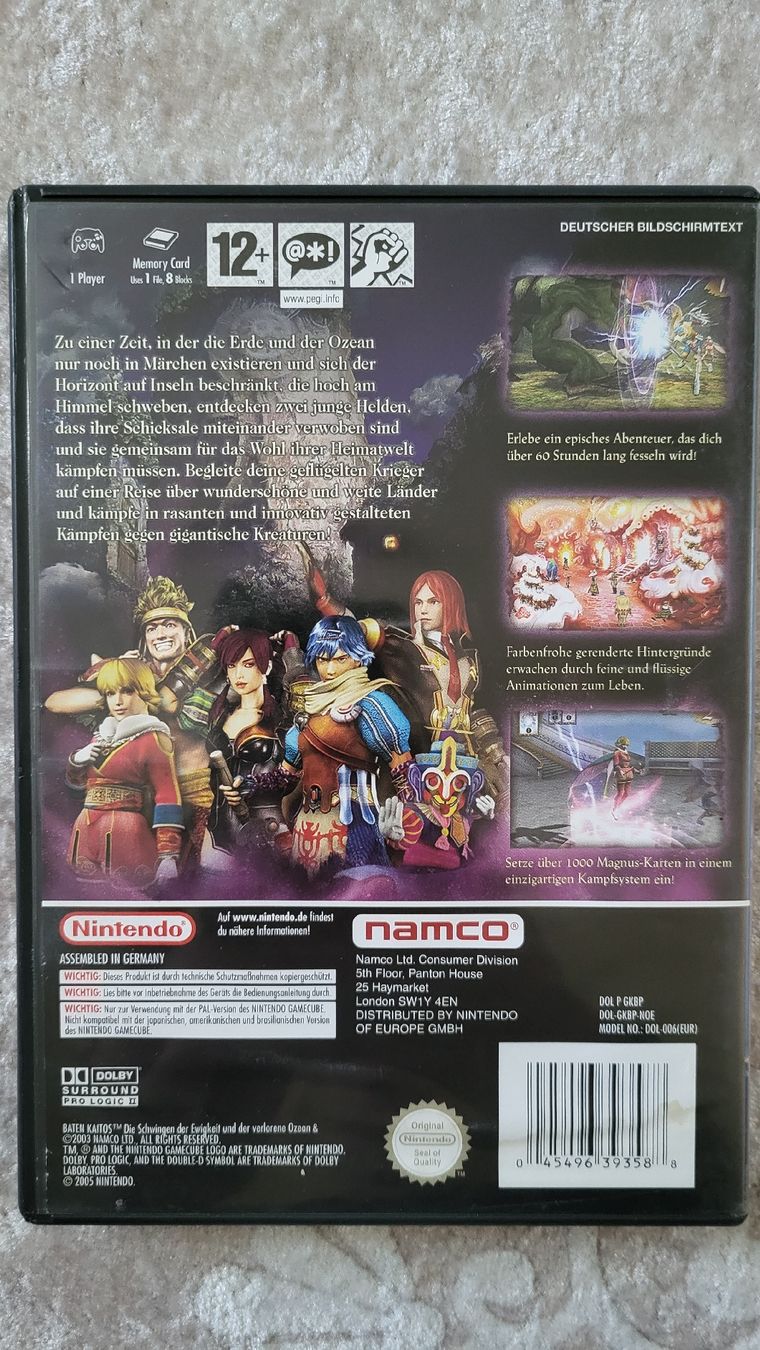 Nintendo Giochi: Baten Kaitos / Nintendo Gamecube Spiel.Kompl.! – Nuovo (secondo la descrizione) da Biel/Bienne venduto da Retrohr 3
