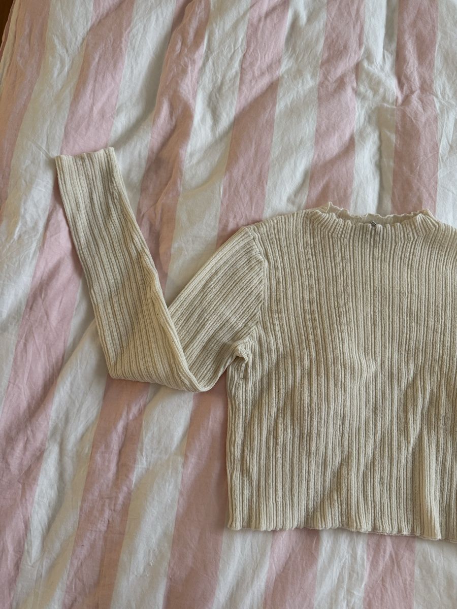 Zara Maglioni & Felpe: Zara Rippenstrick Pullover, Winter, Beige, Gr. M – Usato da Wil SG venduto da xrnvani 1