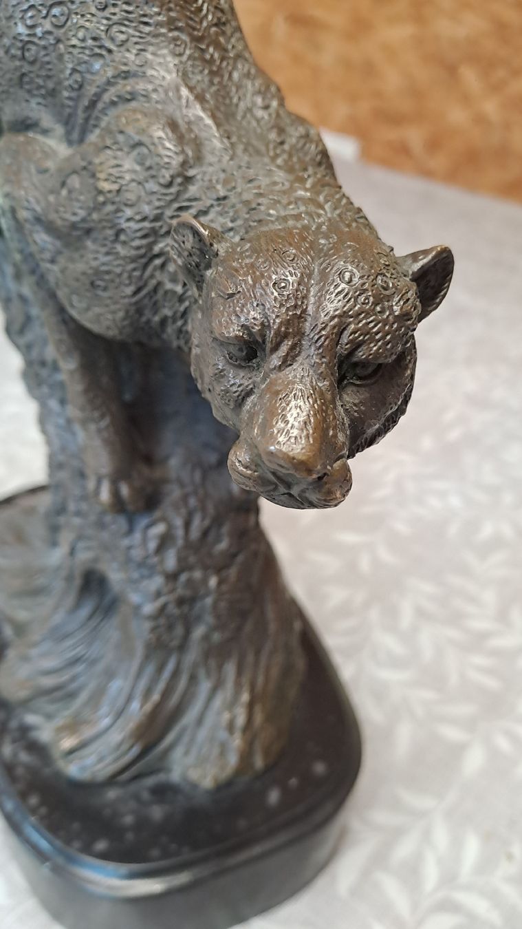 Sculture & Statue: SCHÖNE BARYE BRONZE RAUBKATZE – Usato da schönholzerswilen venduto da Vistapoint 3