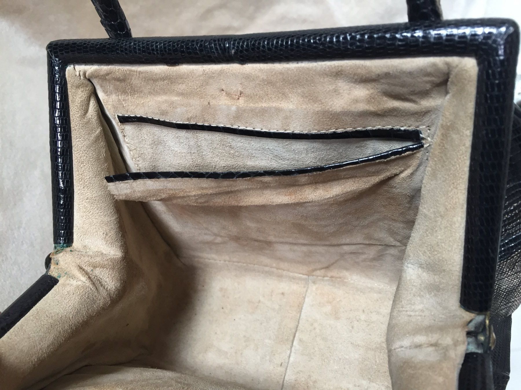 Borse da donna: Vintage Elegante Leder Tasche Handtasche – Usato da Schaffhausen venduto da vintageville 8