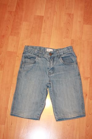 blaue Jeans Shorts Bermudas 128