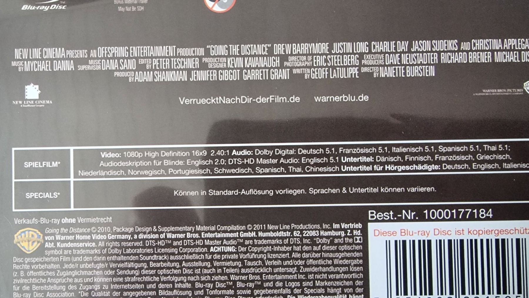 Tutti i DVDs: Blu Ray - Verrückt nach dir / Drew Barrymore – Usato da Oetwil am See venduto da fineli2 1