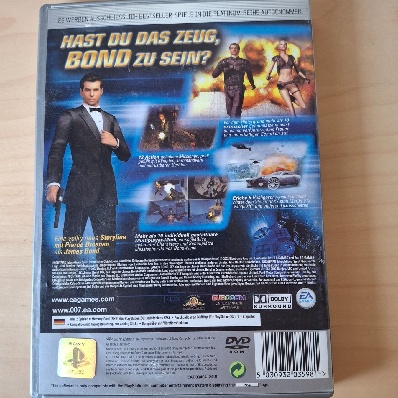 Spiele: Playstation 2 Videopiel 007 nighfire – Gebraucht aus Ipsach von Wildlifecolors 1