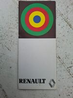 Farbkarte für Renault Modelle R4, R5, R14, 18, Fuego, 20, 30