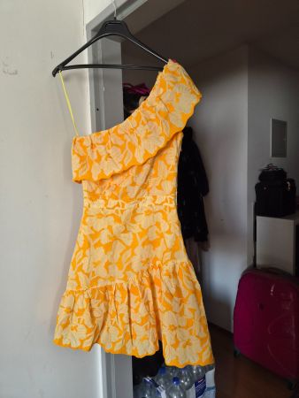 NAFNAF schönes Sommerkleid in gelb Gr. 34