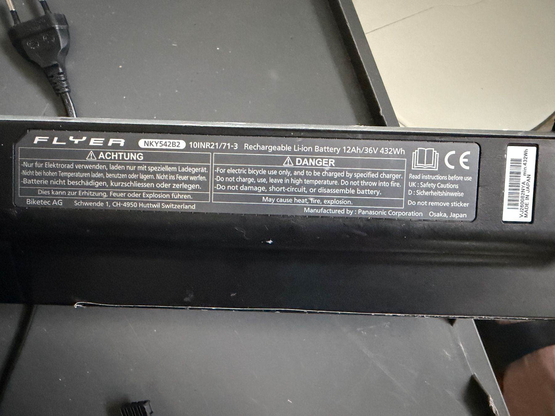 Flyer Batteries: Flyer E-Bike Akku mit Ladegerät – D'occasion à Tafers par nicole.ts 4