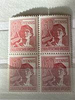 4 timbres 60 Pfenning Deutsche Post état neuf