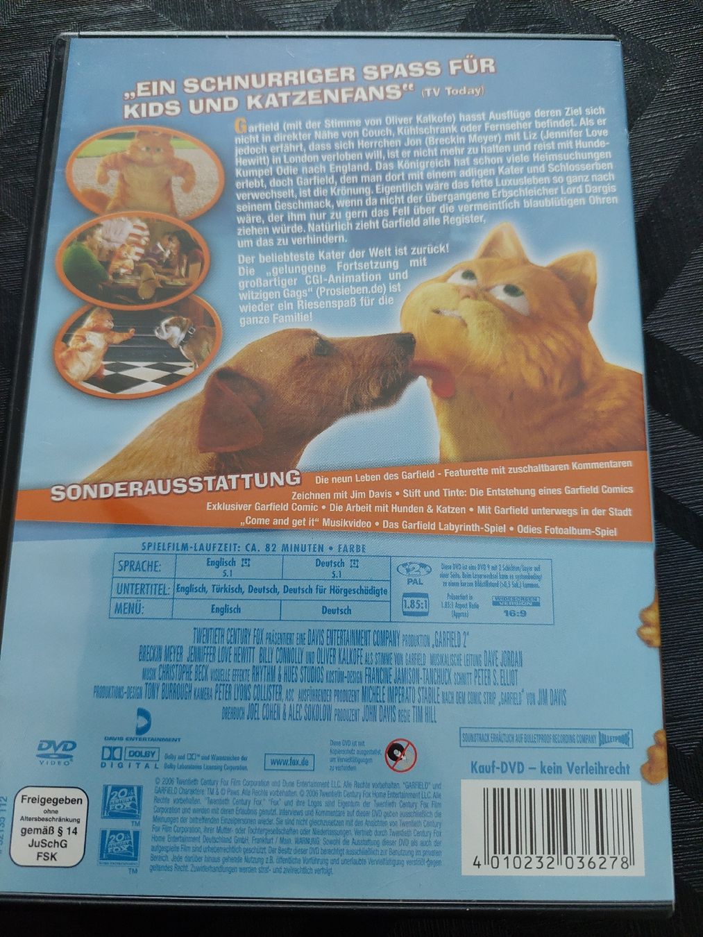 Tutti i DVDs: 4 DVDS  Gregs Tagebuch1-3 & Garfield 2 – Usato da Zetzwil venduto da lanst08 2