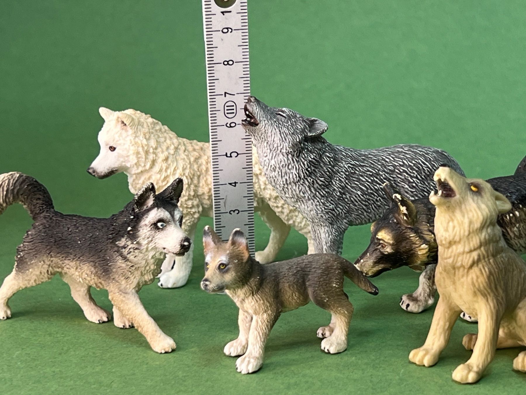 Schleich Statuette: 8 Schleich Wolf Wölfe Rudel Wolfsrudel – Usato da Ennetbaden venduto da mapa05 1