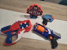 Nerf Set Dinosquad Raptor Trio Elite 2.0 mit Zielscheibe