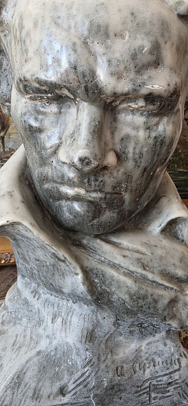 Sculture & Statue: Beethoven Büste, Marmor signiert – Usato da Wolfhalden venduto da Nati-Nati 6