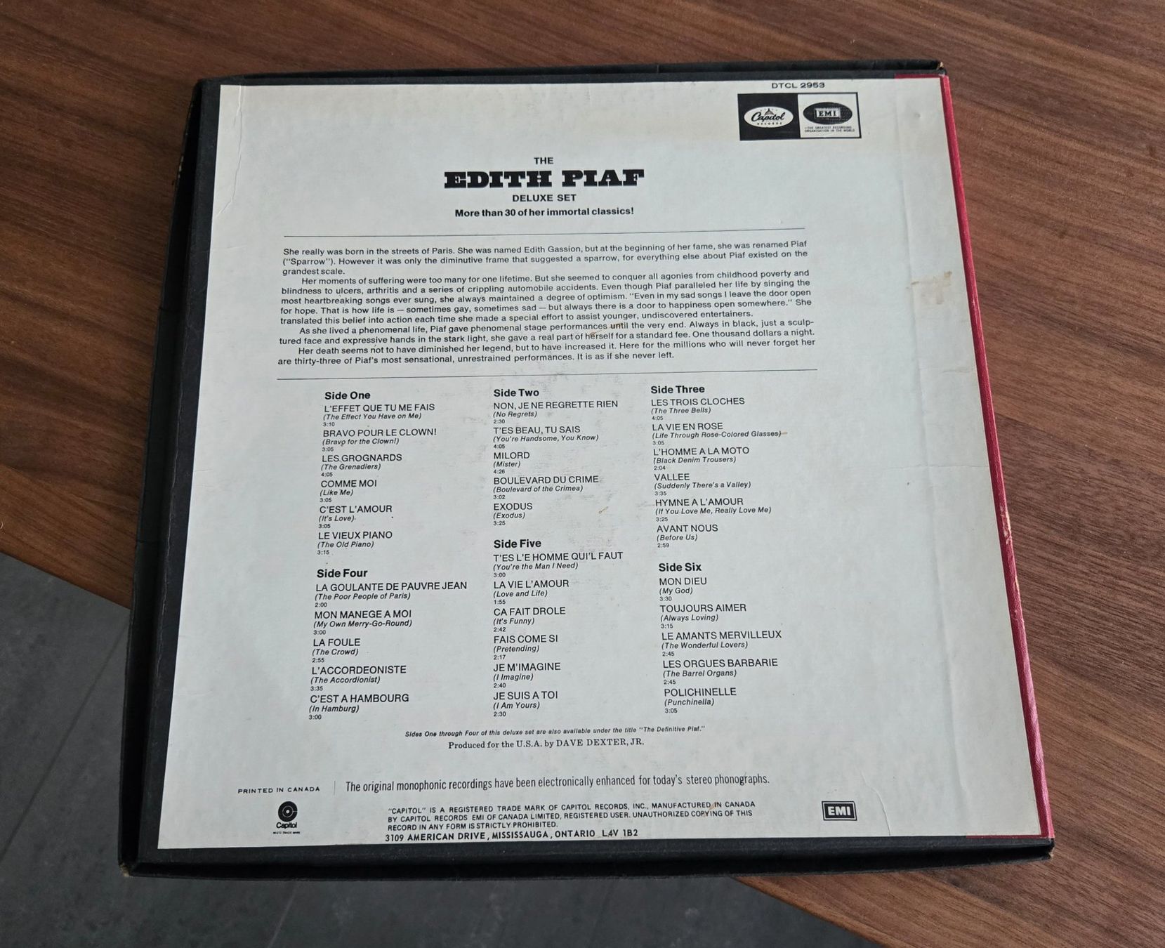 Dischi in vinile: Edith Piaf Schallplatten-Box – Usato da Buchs AG venduto da fischbach99 1