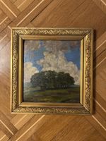 Gemälde Baumlandschaft mit Wolken verziert gerahmt guter Zus