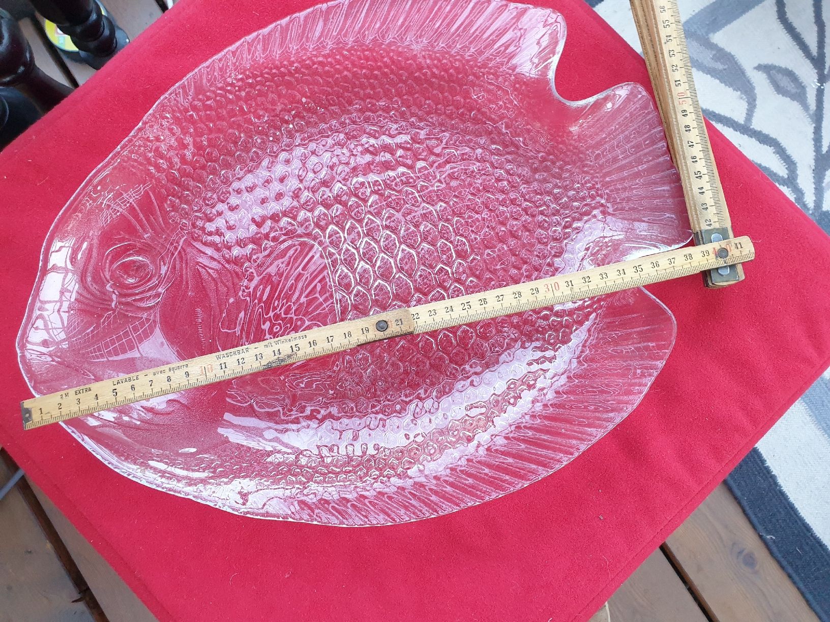 Piatti di portata: Glasplatte Fischform, Servierplatte – Usato da Feldbach venduto da Gwaechshuus 3