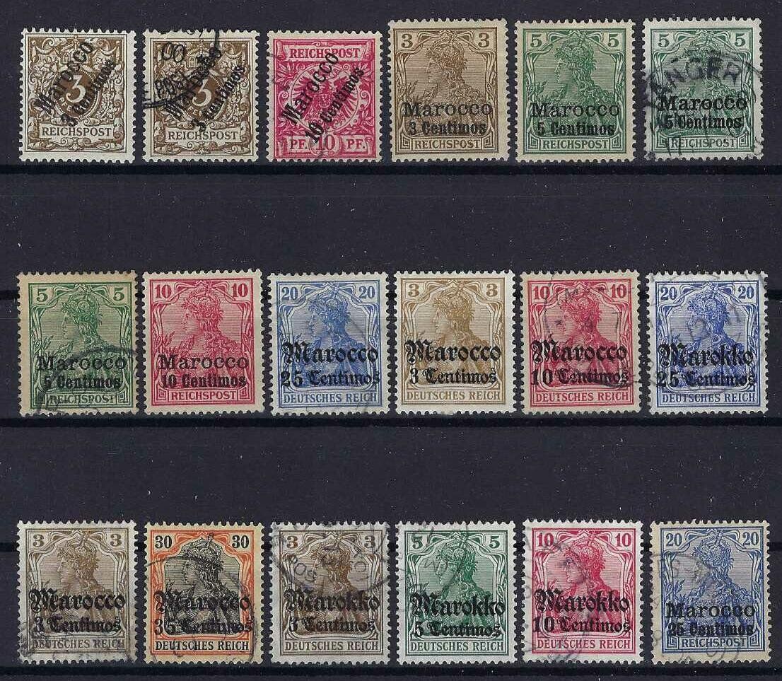 Tous les timbres: Deutsches Reich 1906 Post in Marokko – D'occasion à Hitzkirch par walti1959