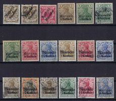 Deutsches Reich 1906 Post in Marokko