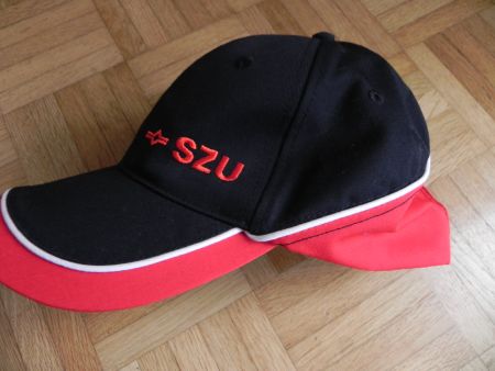 SZU Cap / Kappe, neuwertig, Gr. L, Rot/Schwarz, Top!