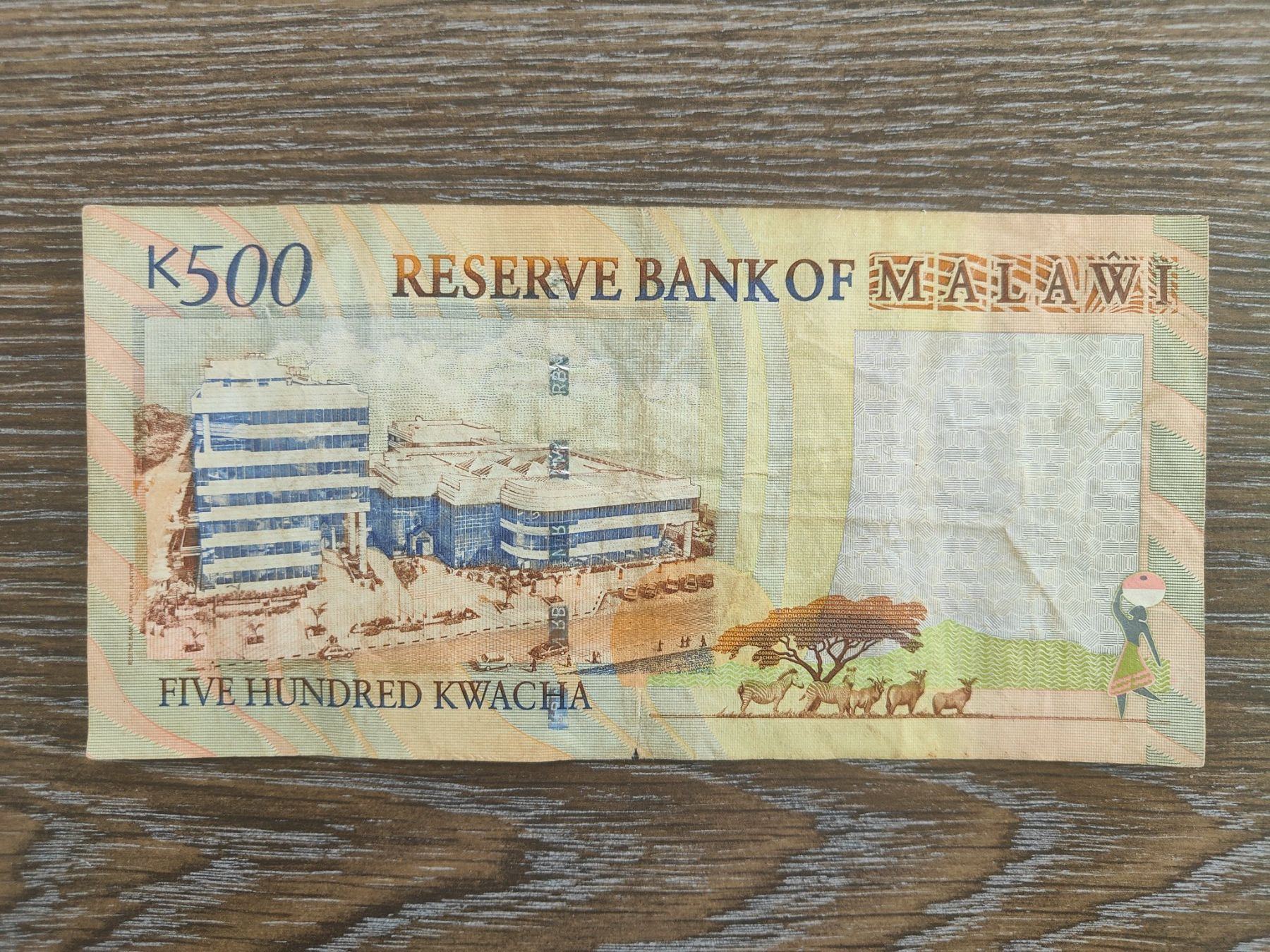 Banknoten: Malawi 500 Kwacha 2005 !!!!!! – Gebraucht aus Flaach von Lonzo99 1