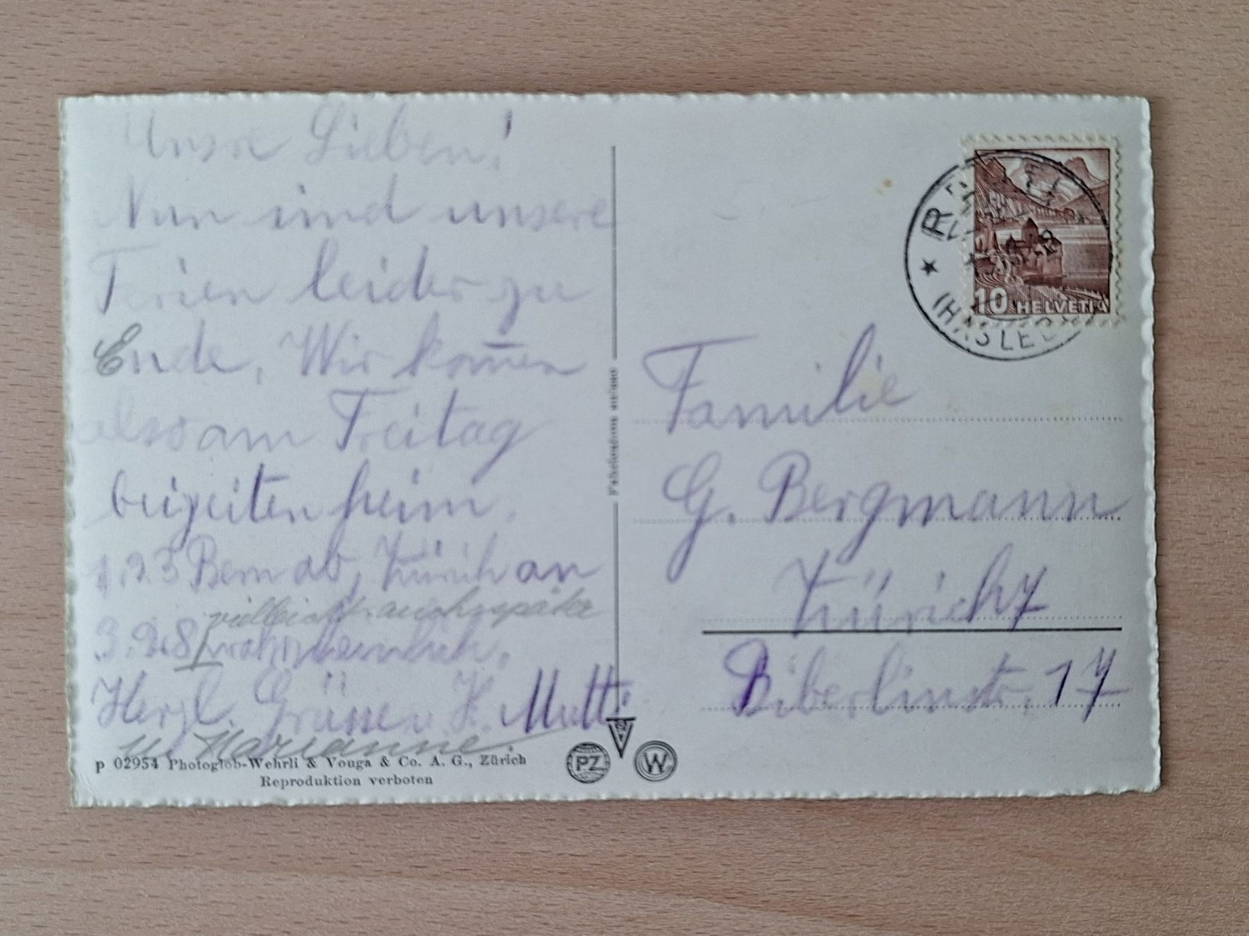 Cartoline postali: AK Schweiz, Postauto Saurer Rosenlaui – Usato da Lohn-Ammannsegg venduto da Beo71 1