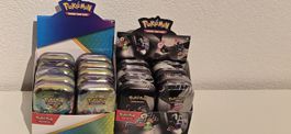 Pokemon zwei Displays mit Mini Tins
