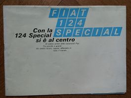 Fiat 124 Special Prospekt ca 1968 1969 italienisch brochure