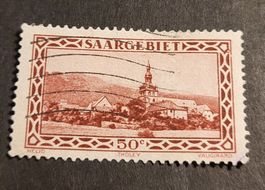 Saarland 1927 alte briefmarke