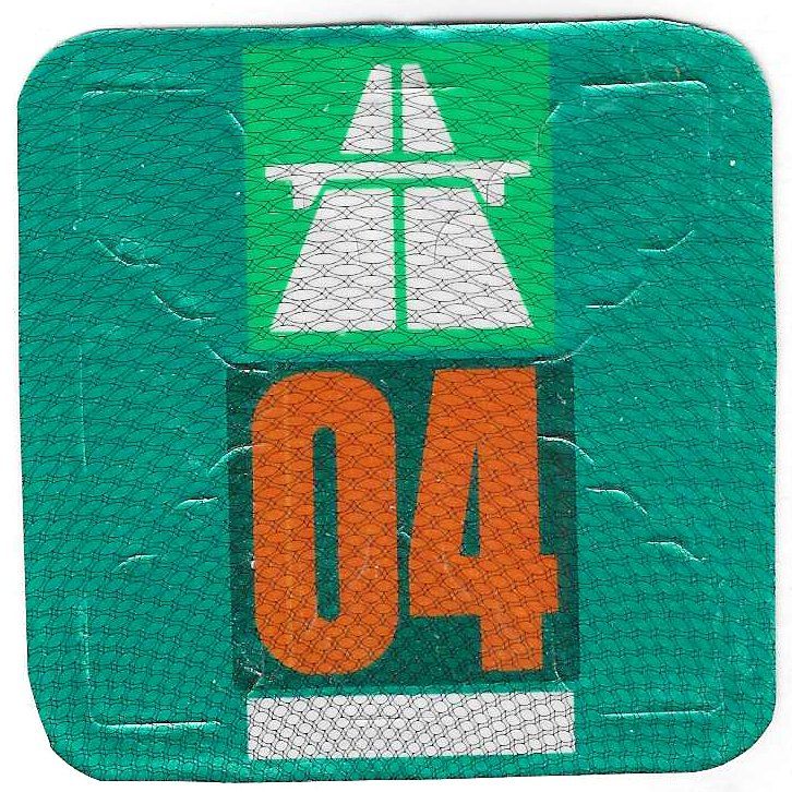 Autobahnvignetten: Vignette 2004, gebrauchte Autobahnvignette 04 – Gebraucht aus Bülach von gmstart 1