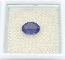 1x Tanzanite ovale 0.90 ct - 8x6 mm - CERTIFICAT 230.- Fr.