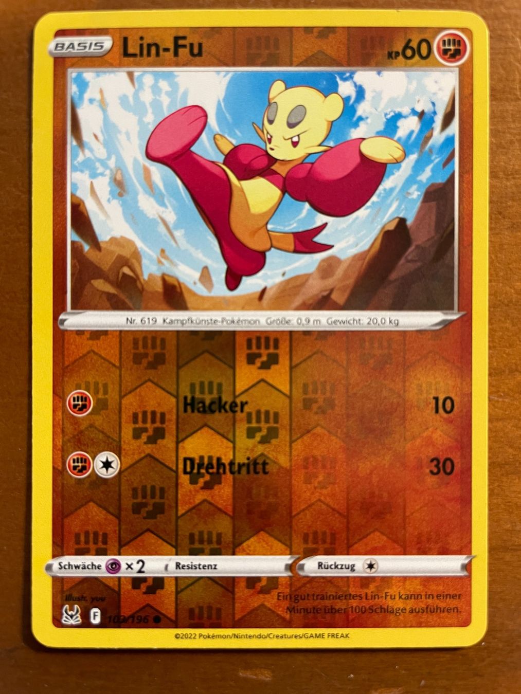 Pokémon Carte collezionabili: Pokemon Lin-Fu Reverse (Versand gratis) – Nuovo (secondo la descrizione) da Chur venduto da Angerson