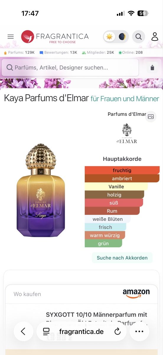 Parfum & Eau de Toilette: Kaya Parfums d'Elmar , 2 ml – Gebraucht aus Sursee von nst_czk2 1