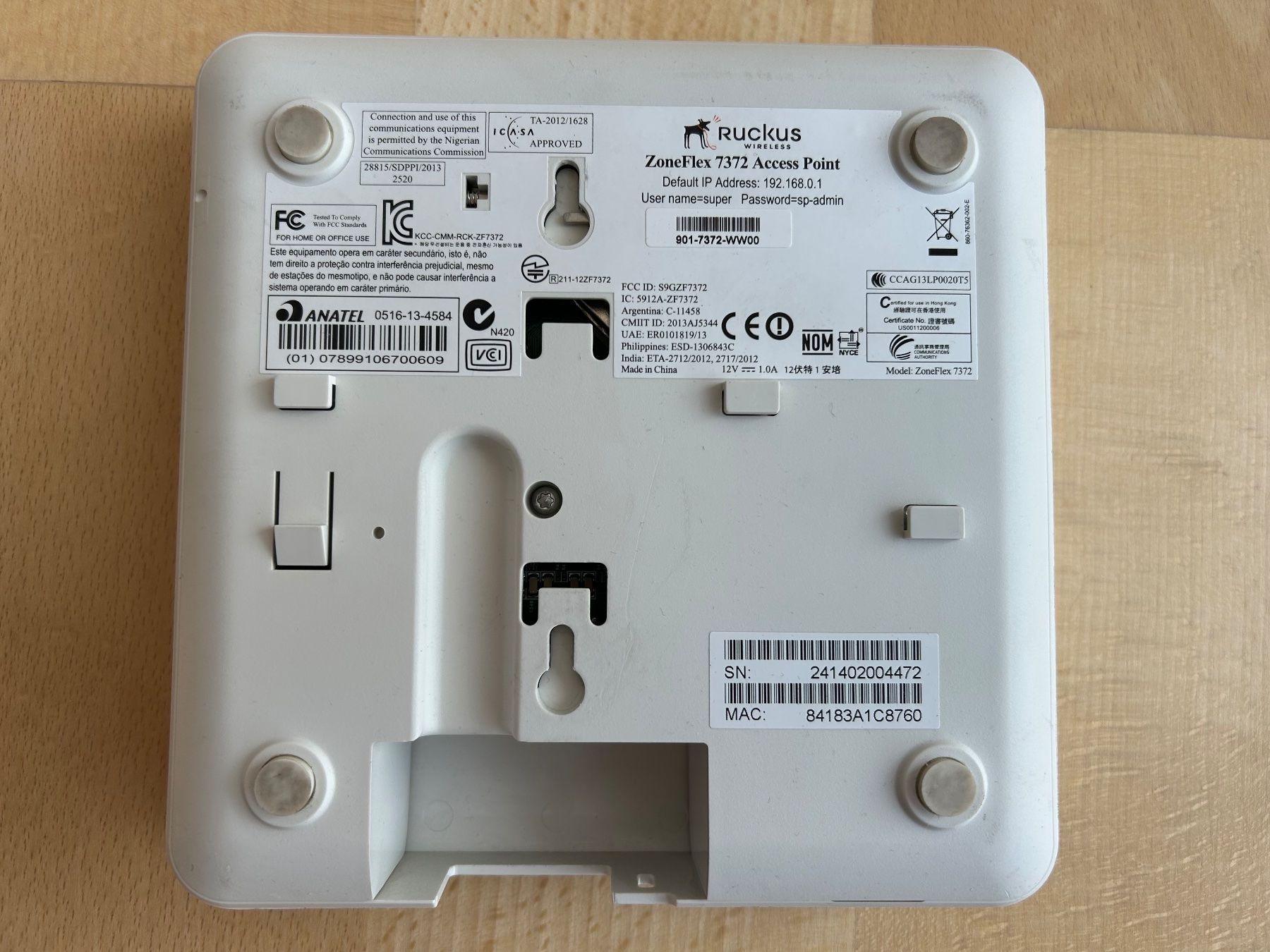 Modems & Router: Ruckus ZoneFlex 7372 Wireless Access Point (WLAN) – Gebraucht aus Bremgarten AG von Auctionforyou 2