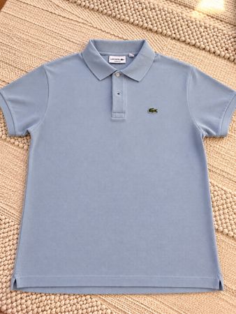 Original Lacoste Poloshirt stone grey Gr 5/L