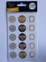 Stickerbogen Diamanten