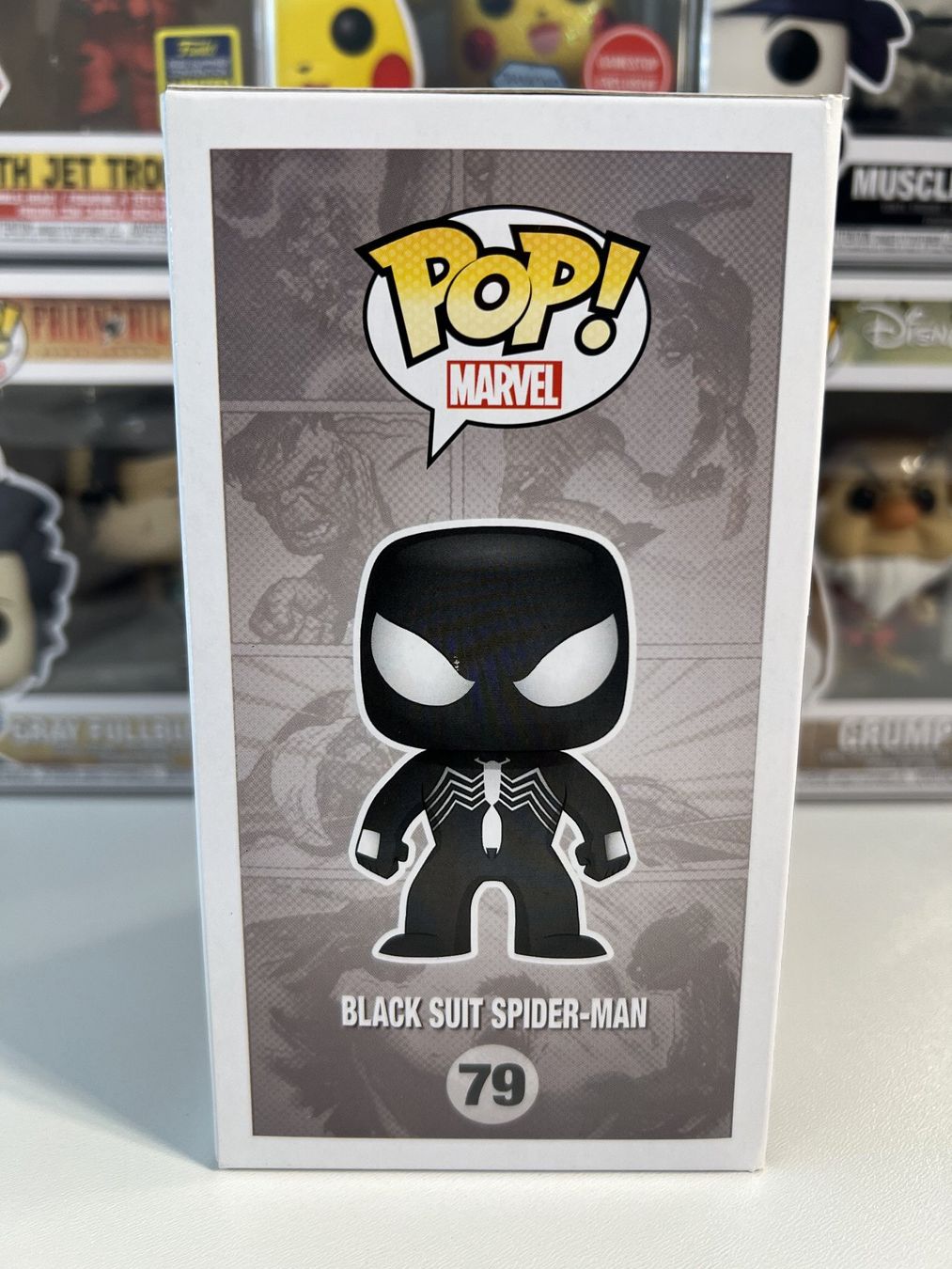 Funko Statuette: Funko POP! Marvel Black Suit Spider-Man Limitée GITD – Nuovo e nell'imballaggio originale da Le Mouret venduto da perfectbijou 1