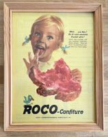 Roco Confiture - Gerahmte Werbung / Publicité encadrée 1948