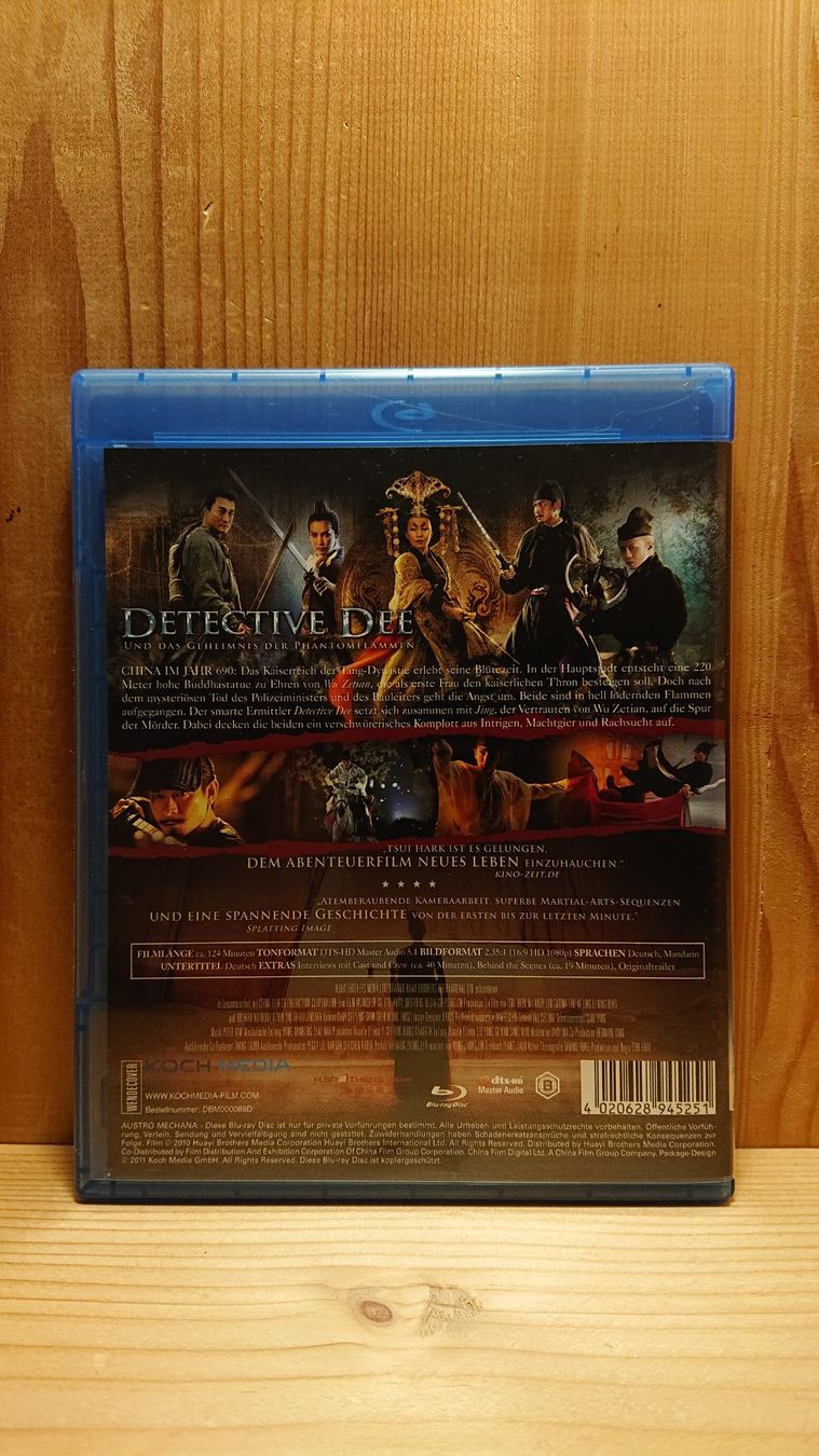Tutti i DVDs: DETECTIVE DEE und das Geheimnis der Phantomflammen Blu-Ray – Usato da Wilderswil venduto da Exebub 1