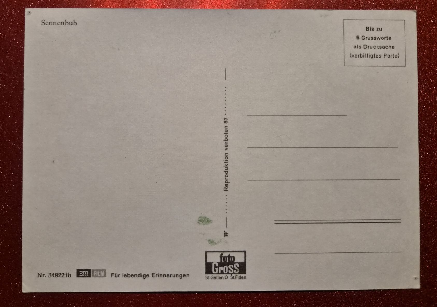 Cartoline postali: Sennbub mit Geiss, Appenzell – Nuovo (secondo la descrizione) da Melchnau venduto da Arthurius 1