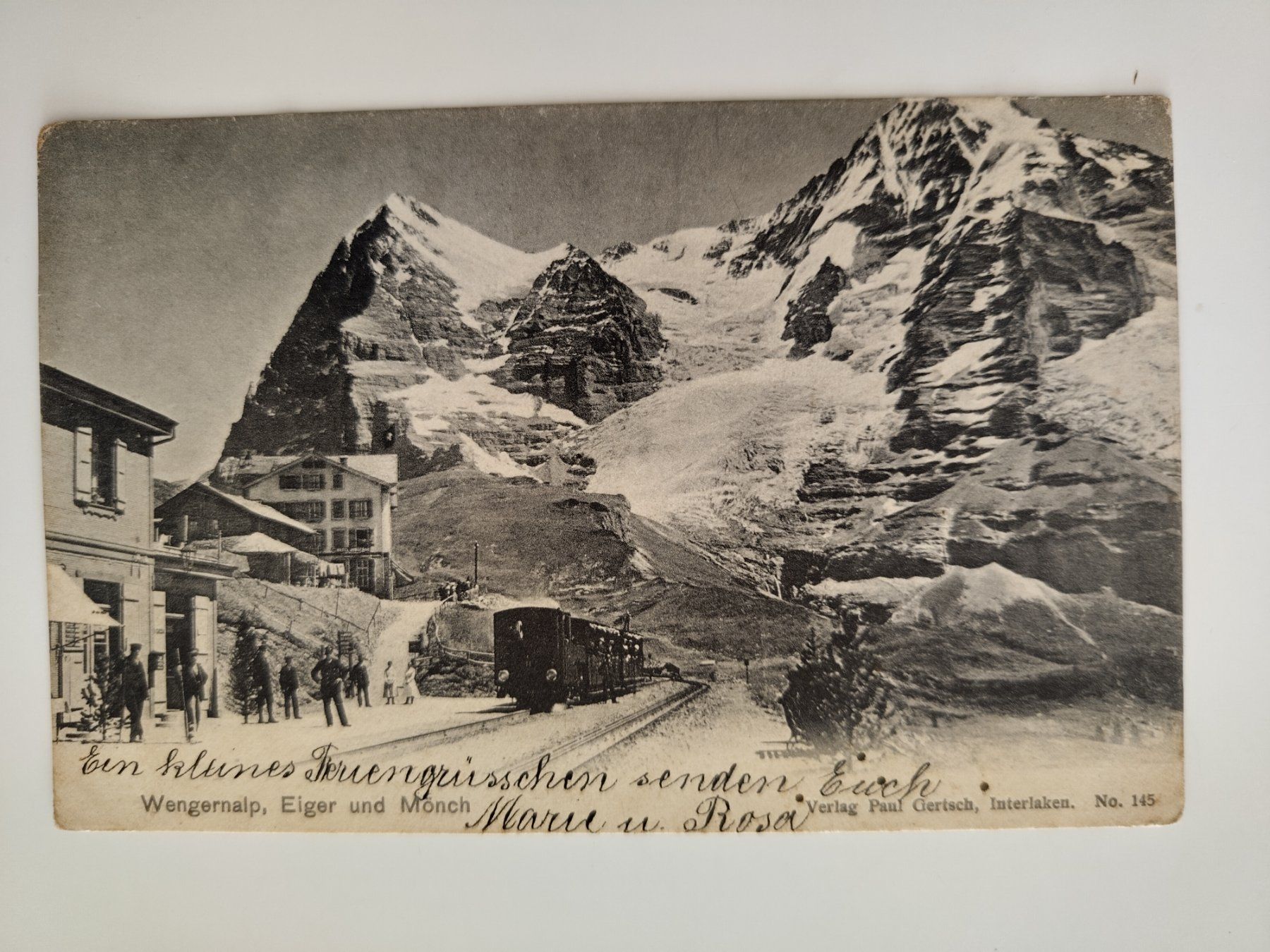 Cartes postales: Wengernalp-Bahn, Eiger Mönch dat. 1906 – D'occasion à Ohmstal par Lebensfreude05