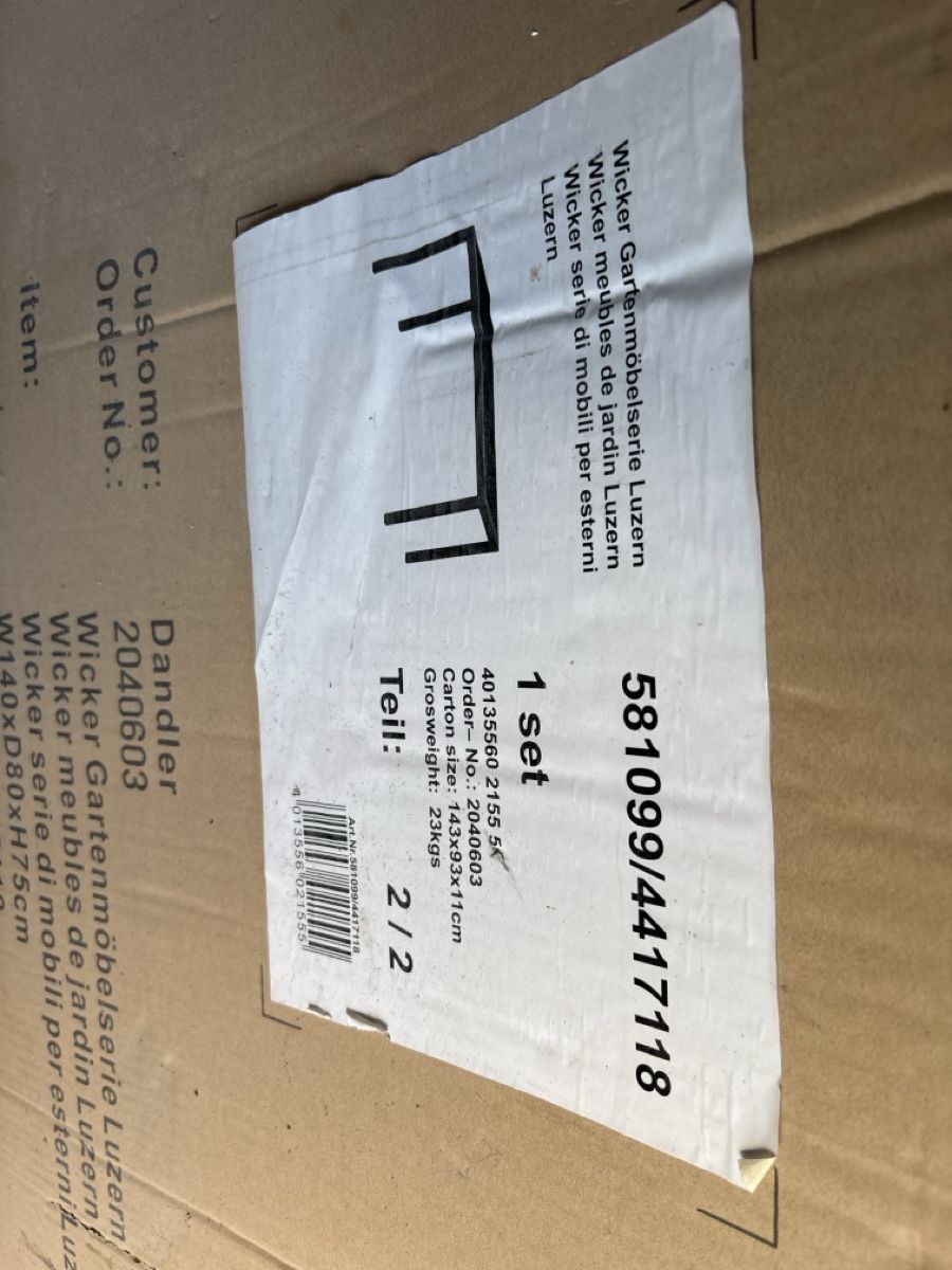 Tavoli: Neuer Gartentisch "Wicker" von Coop, originalverpackt – Usato da Dulliken venduto da Beki46 1